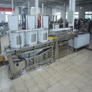 Γραμμή καθαρισμού και στεγνώματος φρούτων με πάθος
